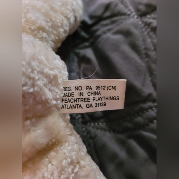 Chenille 12" White Easter Bunny Sunday Spring Hat Plush Stuffed Peachtree - Picture 5 of 8